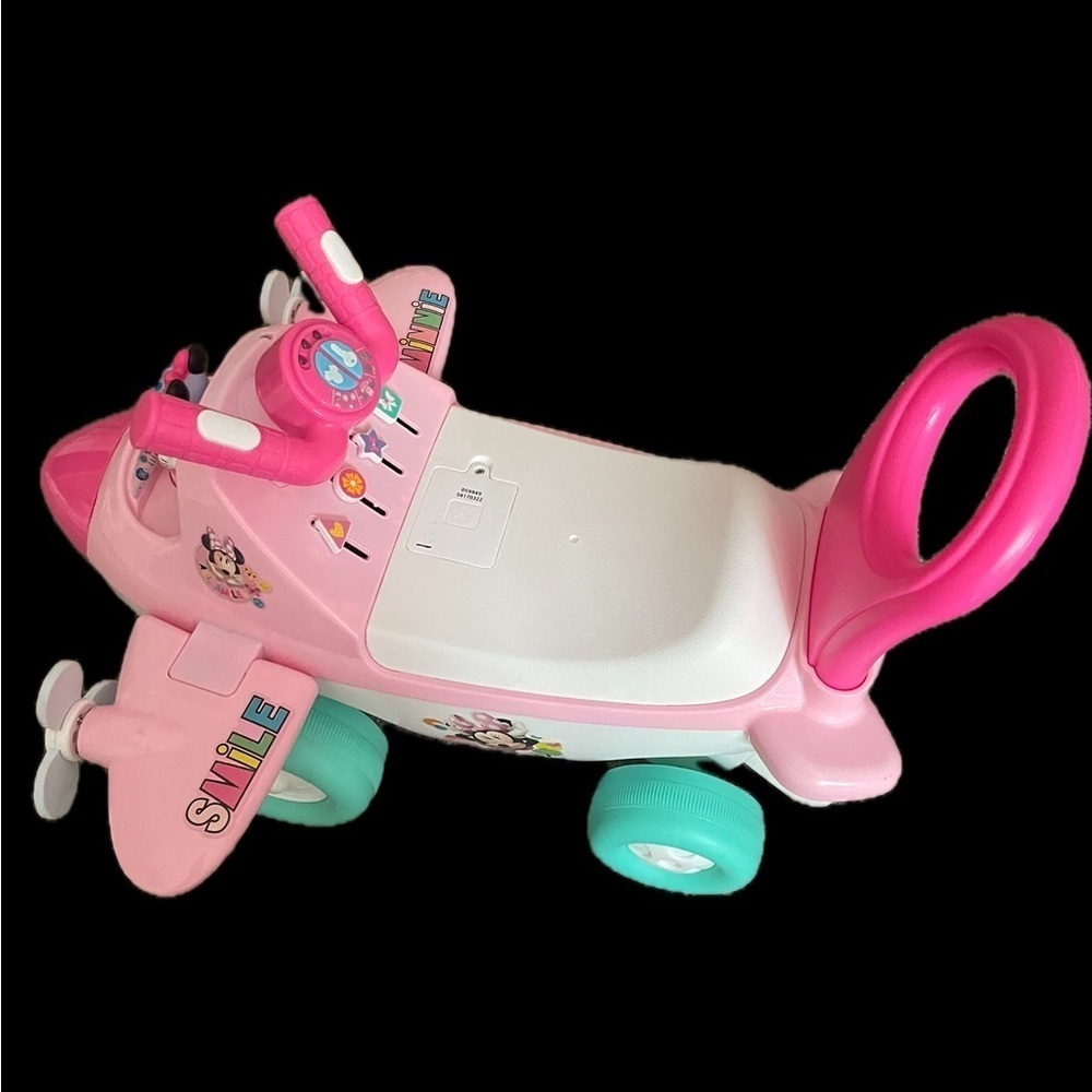 Disney Toy Airplane Pink Green Lights Sounds - Picture 1 of 5